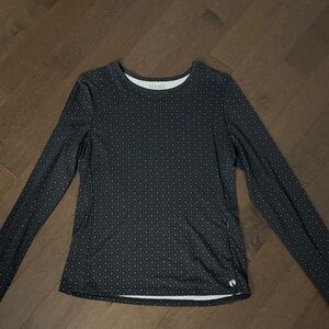 Hang Ten Black Patterned Long Sleeve Top